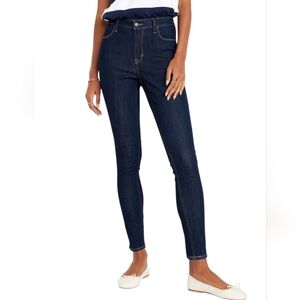 Old Navy High Waisted Wow Super Skinny Jeans Dark Wash Size 6 NWT